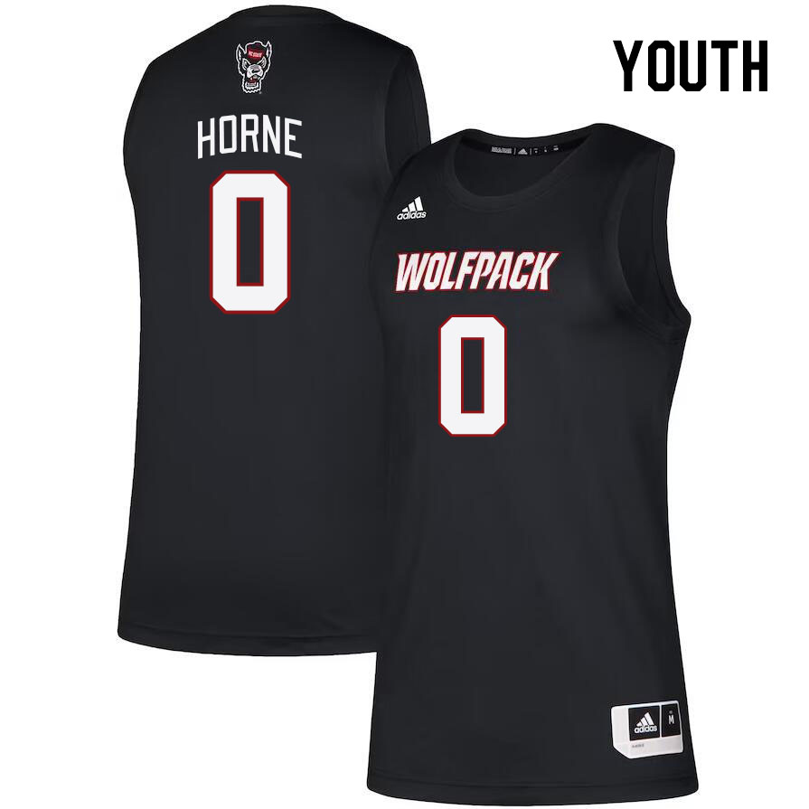 Youth #0 DJ Horne NC State Wolfpack College Basketball Jerseys Stitched Sale-Black - Click Image to Close